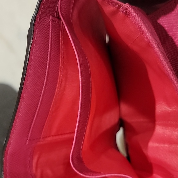 MCM EUC Pink and Tan cognac short Wallet with charms - Picture 10 of 12